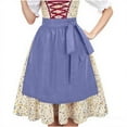 thumbnail image 3 of TFEOQRY Women's Dirndl Dress' Accessory Tie Apron Oktoberfest Carnival Party Outfit Bronze, 3 of 9
