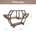 thumbnail image 2 of Miangastore Antique Display Stand Craft Displaying Frame Novel Wooden Antique Storage Rack, 2 of 8
