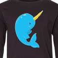 thumbnail image 4 of Inktastic Narwhal Long Sleeve Youth T-Shirt, 4 of 5