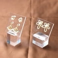 thumbnail image 6 of Acrylic Earring display stand earing organizer for jewelry sheet pad jewelery Props jewellery case holders stands customized Style 2, 6 of 6