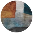 thumbnail image 2 of Addison Rugs Chantille Indoor/Outdoor Transitional Squares Copper Washable Round Rug, 8' x 8', 2 of 6