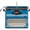 Blue, variant on Maplefield Manual Typewriter - Real Vintage Typewriter - Cute Desk Decor for Home and Office (Blue)