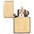 thumbnail image 7 of Zippo High Polish Brass Venetian Pocket Lighter, 7 of 7