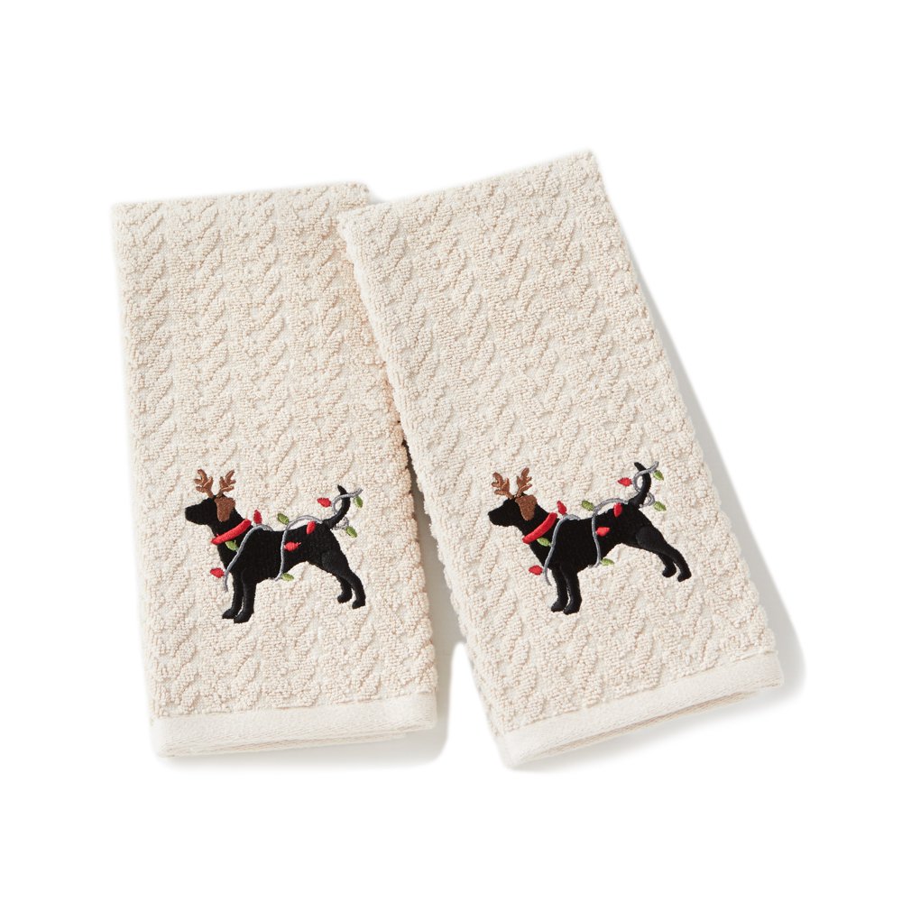 SKL Home Reindeer Dog 2 Hand Towels