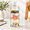 Clear, variant on Clear 16 Inch 3 Tier Stacked Round Glass Food Storage Jars With Lid