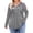 Grey Flower, variant on Weardear Womens Plus Size Long Sleeve Shirts V Neck Fall Tunic Tops for Dressy Casual