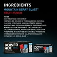 Powerade Mountain Berry Blast + Fruit Punch Sports Freezer Bars, Gluten Free Ice Pops, 1.5 oz
