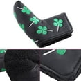 thumbnail image 3 of Clover Putter Cover Golf Putter Cover Pu Golf Putter Cover Four Leaf Clover Head Cover Sory For Golf ActivityWhite, 3 of 7