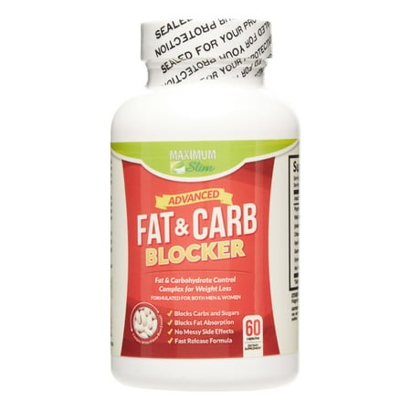 Maximum Slim Fat and Carb Blocker Weight Loss Pills, 60