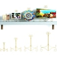 thumbnail image 4 of HEMYLU Plate Stand for Display with Hinged Folding Design, 6 Inch Picture Stands for Tables, Small Easels for Displaying Book, Art Piece, Photo and Platter, 6‘‘ Gold, 4 of 8