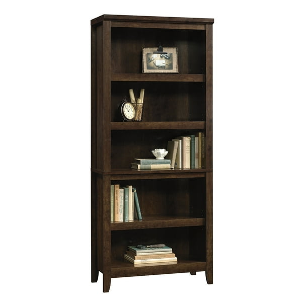 Better Homes & Gardens Parker 5 Shelf Bookcase, Estate Toffee Finish