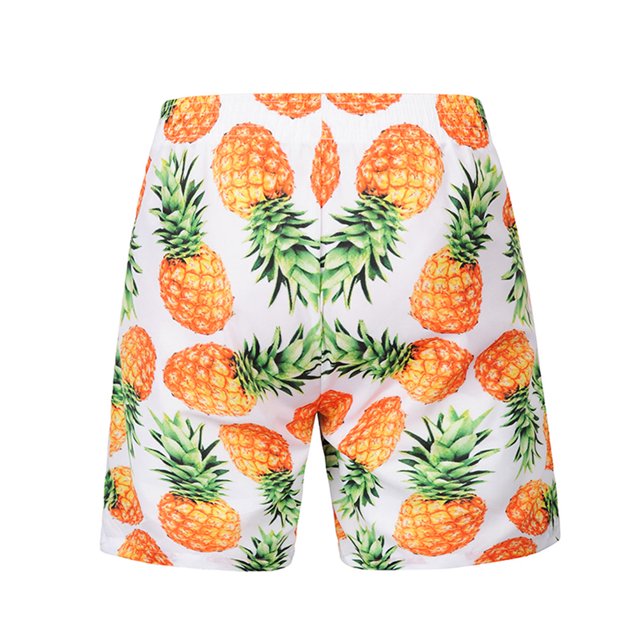 Traje De Baño Para Hombre Pantalones Cortos De Playa Con Cordón Elástico Estampado (Piña) (Xl)-201969.03 Tmvgtek Caballero