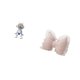thumbnail image 5 of Figura de escritorio,Estante con estatua de astronauta para decoración de oficina y hogar,Cojín con lazo bonito,Almohada con forma de lazo,bonito cojín decorativo con lazo,Funda de almohada, 5 of 8