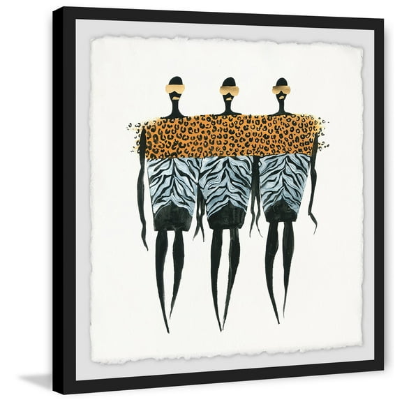 Fashion Animal Prints Framed Painting Print