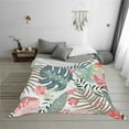 thumbnail image 2 of YFYANG Lightweight Warm Flannel Blanket, Colorful Vintage Floral Graffiti Throw Blanket for Bed, Sofa, Travel, Camping, 60"x50", 2 of 7