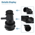 thumbnail image 7 of Unique Bargains Engine Coolant Hose Connector for Audi Q7 2016-2023 Plastic Radiator Coolant Hose Pipe Connector No.7L6122291H Black 1 pcs, 7 of 7