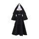 thumbnail image 2 of Disfraz de monja con cinturilla decorativa para Halloween, bata para mujer XL, 2 of 9