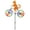 Yellow Cat, variant on Deago Animal Garden Pinwheels Cat Dog On Bike Bicycle Windmill Wind Spinner for Toys Ornaments Outdoor Yard Lawn Decoration