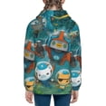 thumbnail image 4 of The Octonauts Youth Sweatshirt 3D Printed Hoodie Activewear Teenager Winter Full-Zip Drawstring Jacket Coats Active Pullover Hooded Blouse For Boys Girls Small, 4 of 8