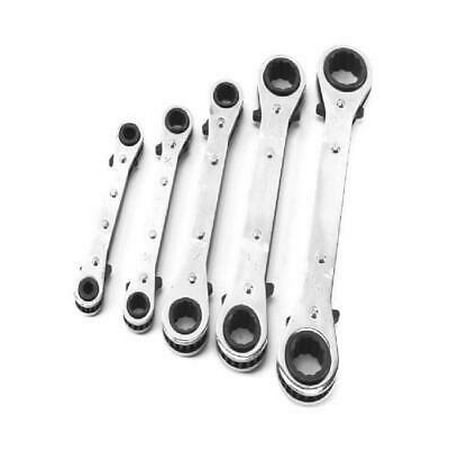 

1unit Performance Tool W709 Sae Ratcheting Box Wrench Set Silver