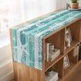thumbnail image 6 of Table Runners 72 Inches Long Dress Scarves, Teal Coastal Beach Farmhouse Kitchen/Dining Table Runner, Coffee Tablerunners, Nautical Starfish Coral Vintage Wooden 13x72 Inch, 6 of 9