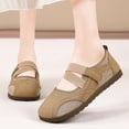 thumbnail image 2 of oqasdz Casual Shoes for Women Elegant Ballet Hook and Loop Flat Shoes with Soft Sole and Adjustable Strap Comfort Everyday Versatile Summer Outdoor, 2 of 7