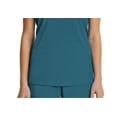 thumbnail image 5 of Elements Women's EL9115 Four Way Stretch Mock Wrap Scrub Top Caribbean 2X-Large, 5 of 6