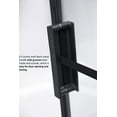 thumbnail image 5 of Vinnova Sondrio 60" W x 76" H Pivot Glass Shower Enclosure in Matte Black, 5 of 14