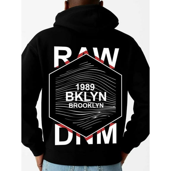 1 pack hoodies & sweatshirt graphic hoodies mens sweater hoodie black Casual Wear on Weekends Sweatshirt Streetwear For Winter Fall, As Gifts autumn spring