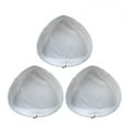 thumbnail image 1 of 3pcs Universal Washable Triangular Fiber Cleaning Pad Cover Steam Mop Cloth Pad Cover for H20 X5 (White), 1 of 5