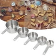 thumbnail image 4 of Metal Measuring Cup Set, Convenient 5PCS Stainless Steel Measuring Cup For Cooking, 4 of 8