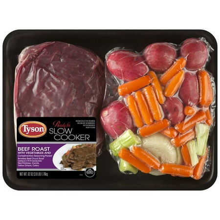 roast tyson beef vegetables slow cooker ready oz walmart kit chuck