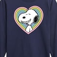 thumbnail image 3 of Peanuts - Snoopy Heart - Youth Long Sleeve Tee, 3 of 6