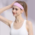 thumbnail image 2 of 2PCS Running Headband Sun Protection Sweat Absorbing Hair Bandage for Basketball Riding Cycling Light Purple, 2 of 5