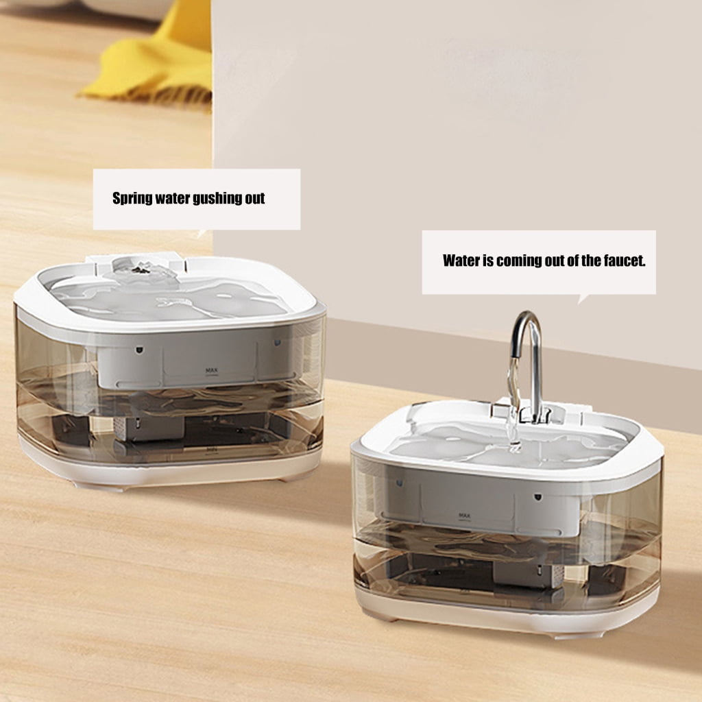 Cats Water Dispenser With Filtration Stainless Steel Bowl Low Noise Water Fountain For Automatic Water Circulations