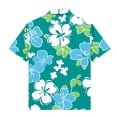thumbnail image 4 of Boys Hawaiian Shirt Casual Lightweight Short Sleeve Tops Tropical Print Summer Beach Vacation Party Button Down Shirt,Sizes 3-15, 4 of 8