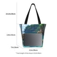 thumbnail image 3 of Honeii Tropical Paradise Window View Print Women Top Handle Satchel Handbags,Fashion Handbag,Messenger Tote Bag Purse for Women,Shoulder Bag Handbag for Travel, Work, 3 of 6