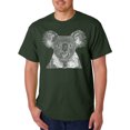 thumbnail image 1 of LA Pop Art Men's Word Art T-shirt - Koala, 1 of 2