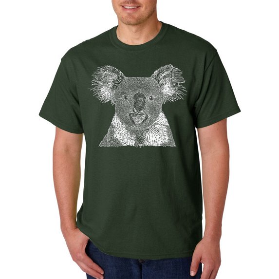 LA Pop Art Men's Word Art T-shirt - Koala