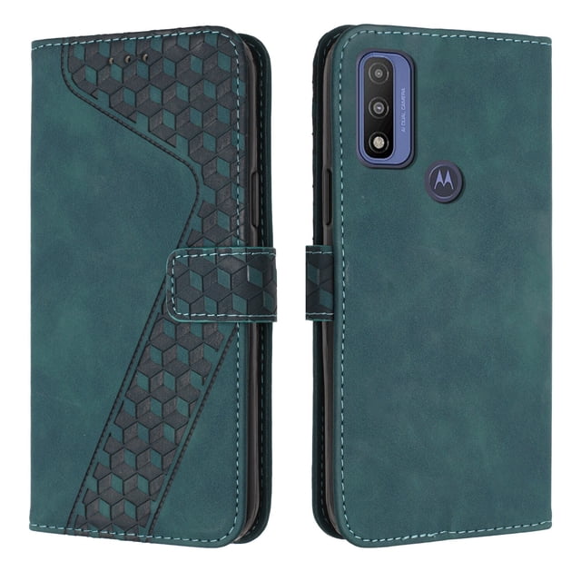 Compatible with Motorola Moto G Pure Case Wallet Design with Card Slots Magnetic Closure Cover