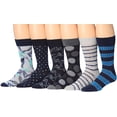 thumbnail image 3 of James Fiallo Mens 12-Pairs Funny Funky Crazy Novelty Colorful Patterned Dress Socks M201-12, 3 of 4