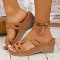 thumbnail image 2 of DAFEI Sandales d'Été pour Femmes Chaussures d'Été pour Dames Pantoufles Compensées pour Femmes Sandales Bohèmes Chaussures de Mode Sandales Habillées pour Femmes, 2 of 7