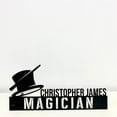 thumbnail image 3 of Handmadetneonsign Magician Metal Nameplate, Magician Office Desk Nameplate, Desk Name Plate Decor, 3 of 4