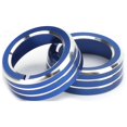 thumbnail image 3 of Accesorios para automóviles, 2 piezas de cubierta de perilla de control de climatización de aire acondicionado de automóvil, anillos de perilla de control de clima de primera línea, 3 of 9