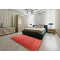 thumbnail image 4 of Ahgly Company Indoor Round Mid-Century Modern Red Oriental Area Rugs, 6' Round, 4 of 6