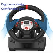 Racing Wheel,PS4 Gaming Steering Wheels Volante 180° Pedals Shifter for Windows PC /Playstation 4 /PS3/Switch