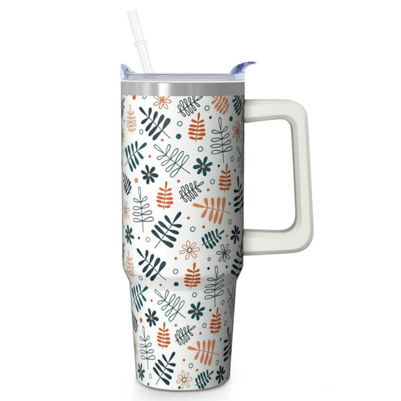 30 oz Santa Snowflake Christmas Tumbler with Handle and Straw, Stainless Steel Insulated Cup 30 oz, Leak Proof Holiday Mug, Winter Gift