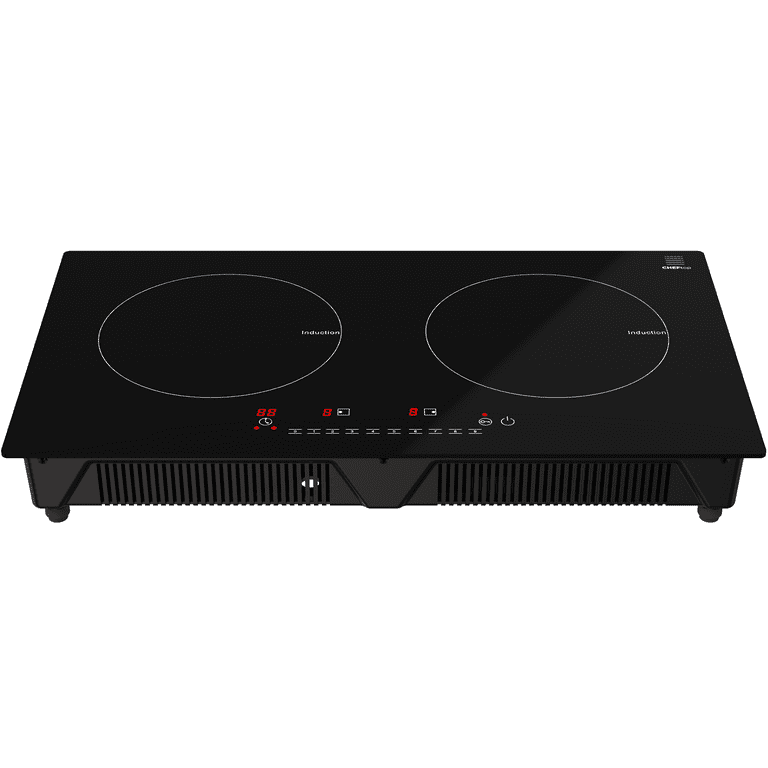  ECOTOUCH Induction Cooktop 2 Burner 12 inch with Booster 3500W  Built-in Glass Ceramic Electric Induction Burner Drop in Hot Plate 12 Induction  Cooktop,True High Power : Appliances