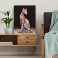 thumbnail image 5 of UXIEQU Colorful Cat Canvas Wall Art 15.75x11.81 Inches, 5 of 8