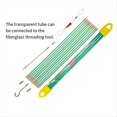 thumbnail image 2 of Varillas de Cable con Cinta Pasacables de Fibra de Vidrio, Kit de Tracción/Empuje para Cableado Eléctrico con Gancho y Orificio, Varilla Incandescente y Orificio para Gancho., 2 of 5